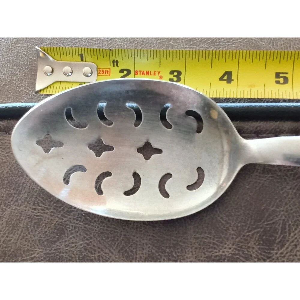 Vintage Household Japan Stainless Steel Serving Spoon Wood Handle